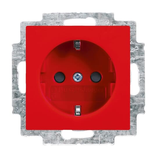 SCHUKO® Steckdosen-Einsatz Safety+ rot - Busch-balance® SI