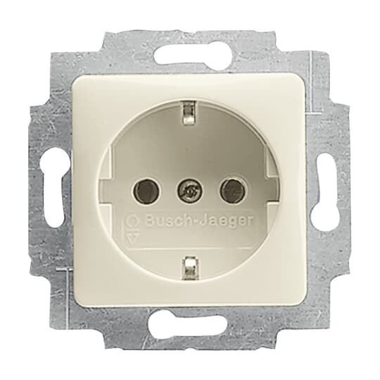 SCHUKO® Steckdosen-Einsatz 50x50 mm weiß - Busch-Duro 2000® SI