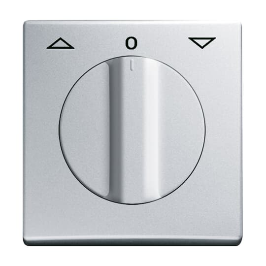 Zentralscheibe mit Aufdruck Symbol "Pfeile" und "0" für Jalousie, Drehknopf