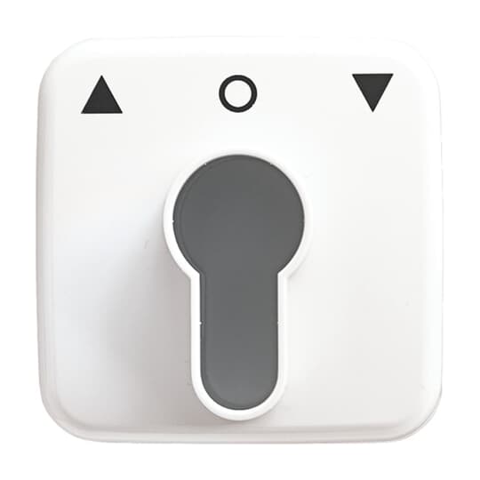 Zentralscheibe mit Aufdruck Symbol "Pfeile" und "0" für Jalousie,