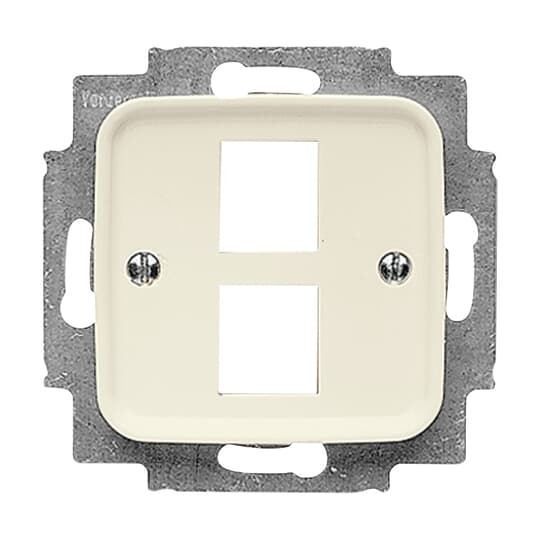 Zentralscheibe Modular-Jack-Einsatz, Keystone 2-fach weiß - Busch-Duro 2000® SI