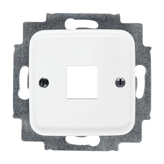 Zentralscheibe Modular-Jack-Einsatz, Keystone 1-fach alpinweiß - Reflex SI