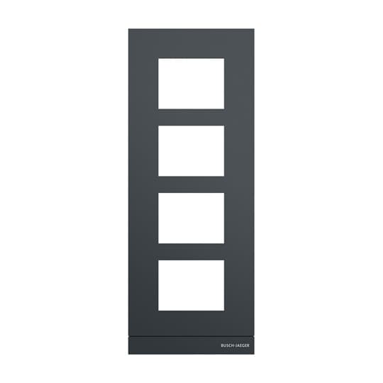 Frontplatte Audio, 1/4, anthrazit