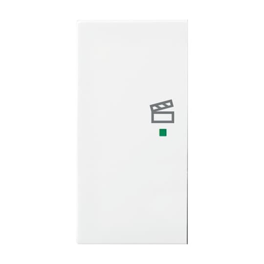 Wippe 2-fach links, mit Symbol "Szene" Busch-balance® SI