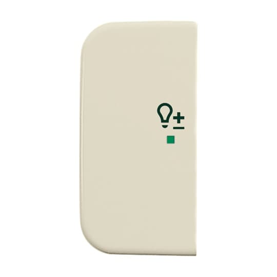 Wippe 2-fach links, mit Symbol "Dimmer"