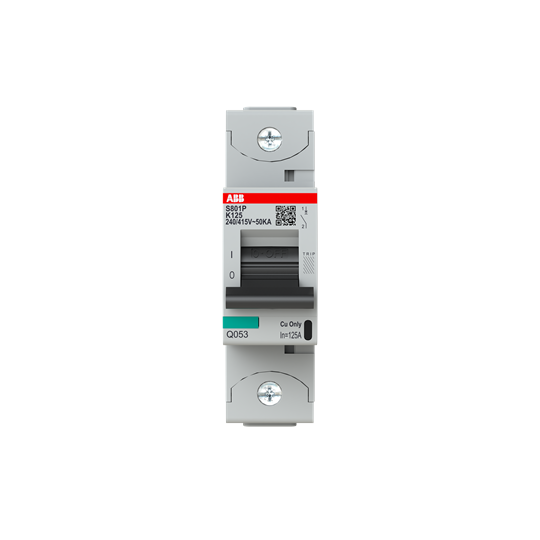 Disjoncteur haute performance 125A, K-Char., Icu=50 kA 240/415V CA, 1P