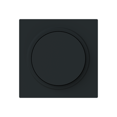 Busch-Jaeger – 6540-45M-102 Cover plate for Dimmer Turn button with Neon  lamp black matt - Busch-art linear