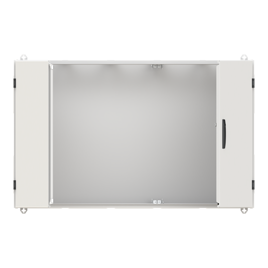 Armoire TwinLine N 55 B1300 / H800 / T225 mm, Classe de protection I, IP55, RAL 7035
