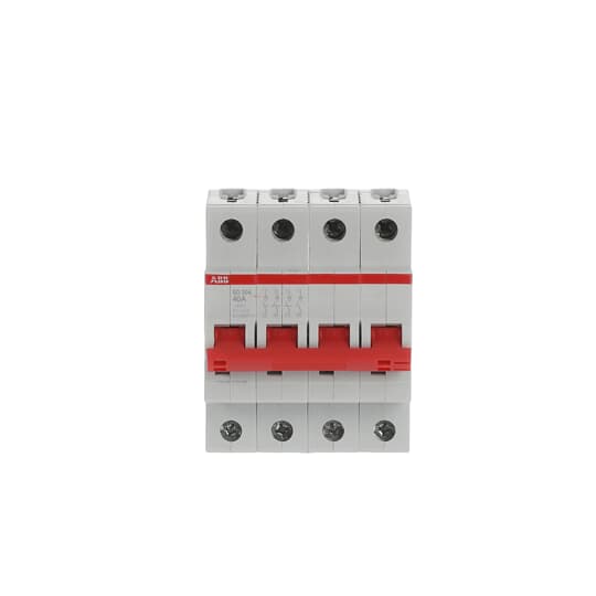 ABB SD203/40 Hauptschalter Lasttrennschalter Schalter 3-polig 40A rot &  2CDL231002R1012 Dreiphasen-Sammelschiene 12 Mod, Querschnitt 10 mm², Weiß
