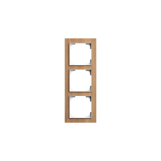Abdeckrahmen 3-fach Holz Eiche - Busch-art linear®