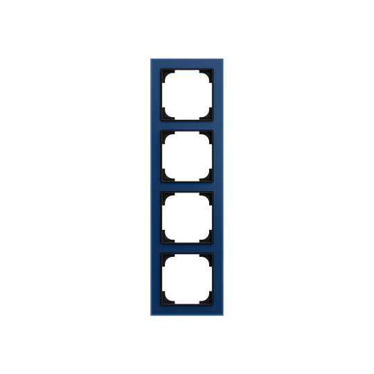 Abdeckrahmen 4-fach blauglas - Busch-art linear®