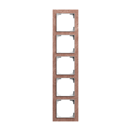 Abdeckrahmen 5-fach Schiefer Terra Rosso - Busch-art linear®