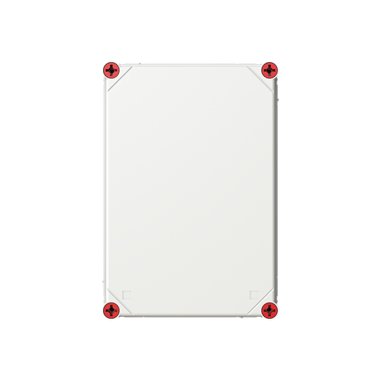Boîtier vide 320x220 gris couvercle opaque toutes faces ouvertes