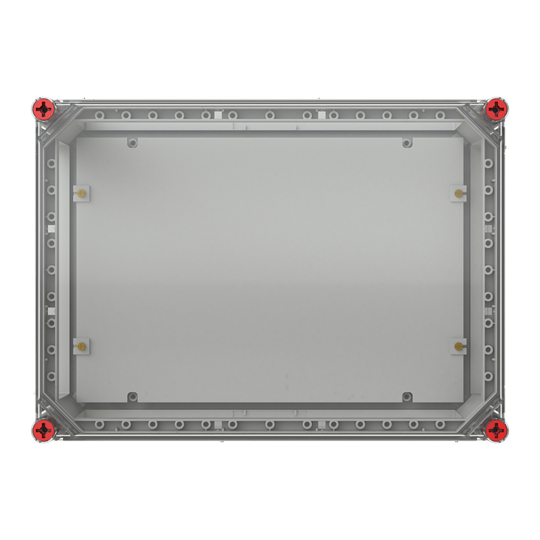 Boîtier 440x320 transparent MPL Couvercle transparent avec ISO-MPL toutes les faces ouvertes