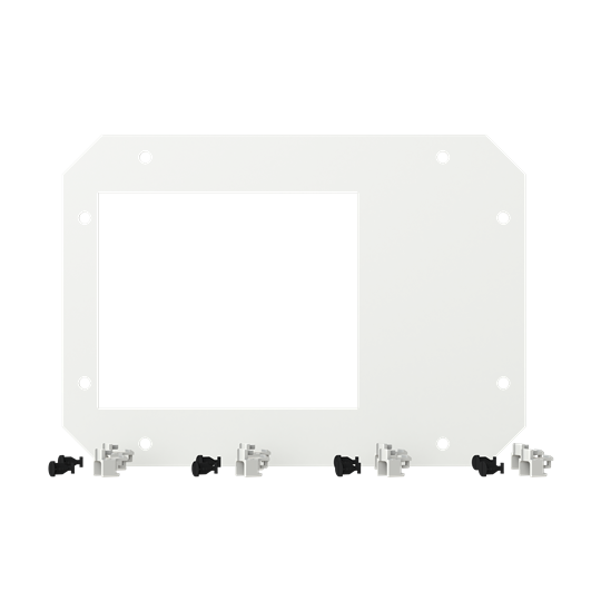 Abdeckplatte VMS43H für 2xNH00/8xE18/5xE27/4xE33