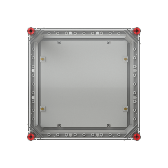Boîtier 320x320 transparent MPL Couverture transparente avec ISO-MPL toutes les faces ouvertes