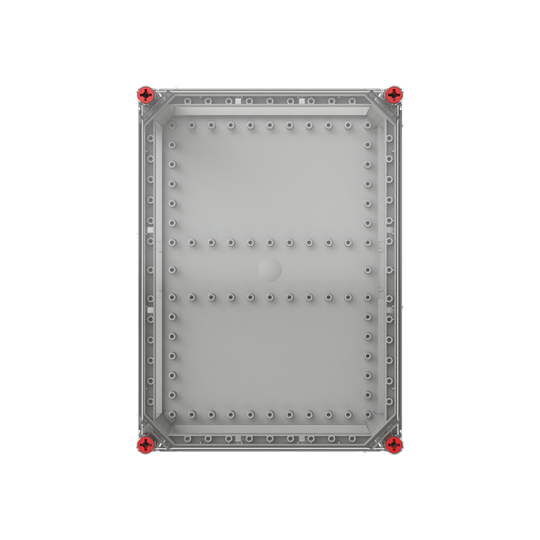 Boîtier vide 440x320 couvercle transparent toutes les faces ouvertes