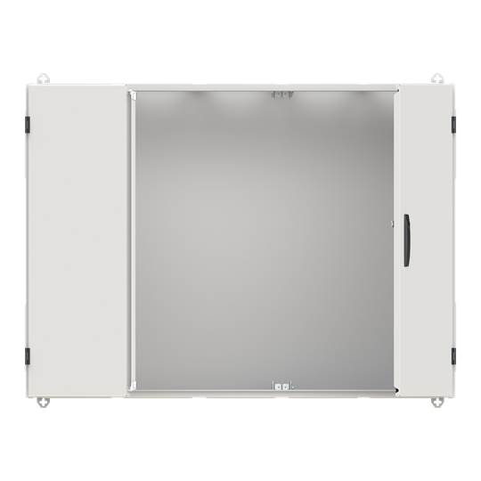 Armoire murale TwinLine N 55 B1300 / H950 / T350 mm, Classe de protection II, IP55, RAL 7035