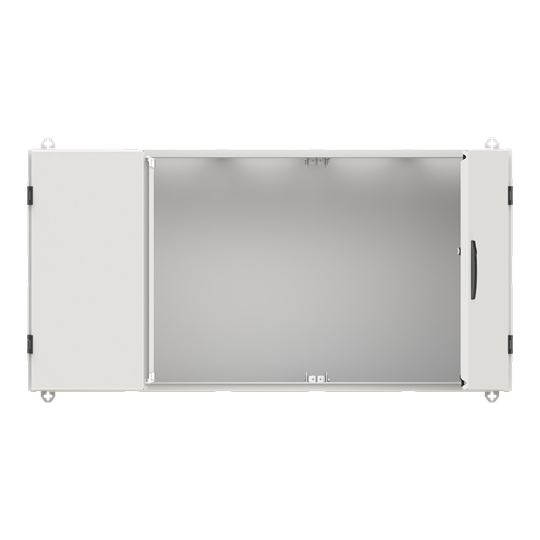 Armoire murale TwinLine N 55 B1300/ H650 / T350 mm, Classe de protection II, IP55, RAL 7035