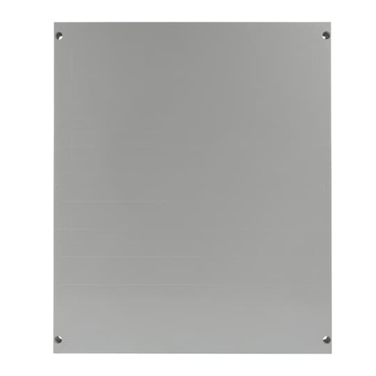 Abdeckplatte 500x600 Normfeld 96TE ohne DIN-Tragschine, incl. Befestigung