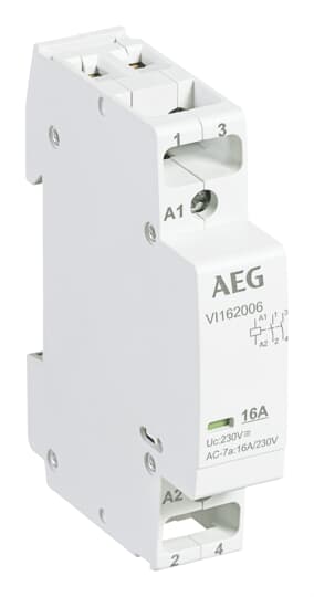 Installationsschütz 0S/2Ö, 16A, 230 V AC VPE: 12