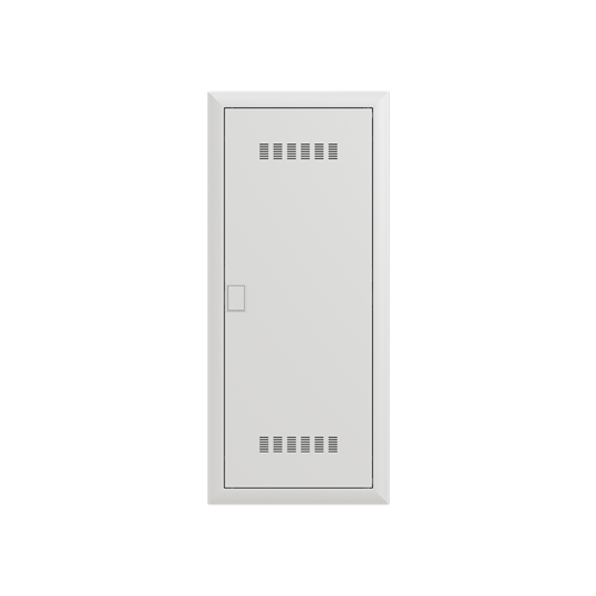 Médiavertisseur, 5 rangées, porte ventilée, classe de protection II, indice de protection IP30