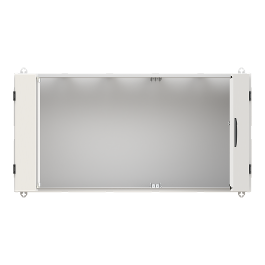 Armoire TwinLine N 55 B1300 / H650 / T350 mm, Classe de protection I, IP55, RAL 7035