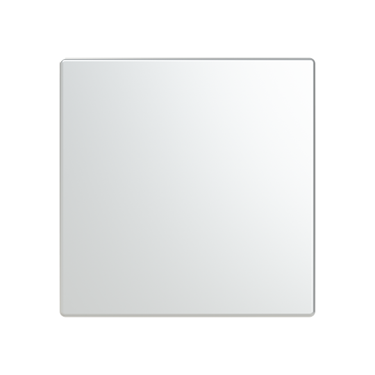Abdeckung, 1-fach, für Keypad, Format 63 - solo/future, edelstahl