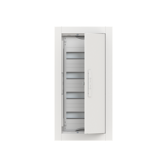 Distributeur compact encastré, espacement de 125 mm, 1 champ de largeur, 4 rangées