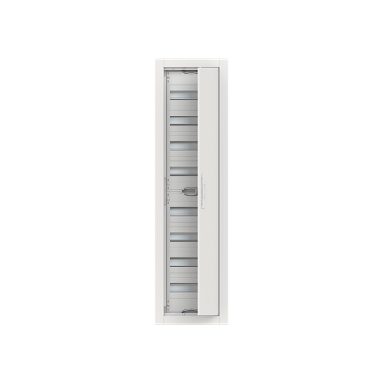 Tableau de distribution encastré, espacement de 125 mm, largeur 1 champ, 8 rangées