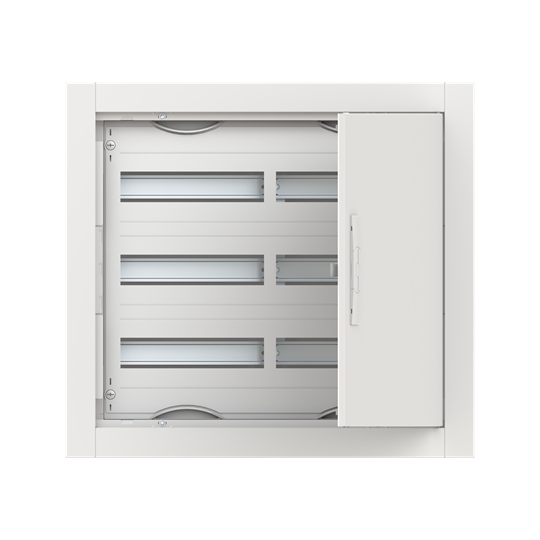 Distributeur compact à encastrer, espacement de 125 mm, largeur de 2 champs, 3 rangées