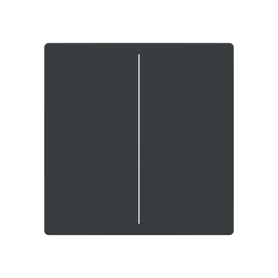 Abdeckung, 2-fach, für Keypad, Format 63 - solo/future, anthrazit