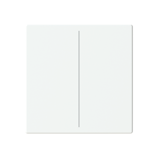 Abdeckung, 2-fach, für Keypad, Format 63 - solo/future, studioweiß matt
