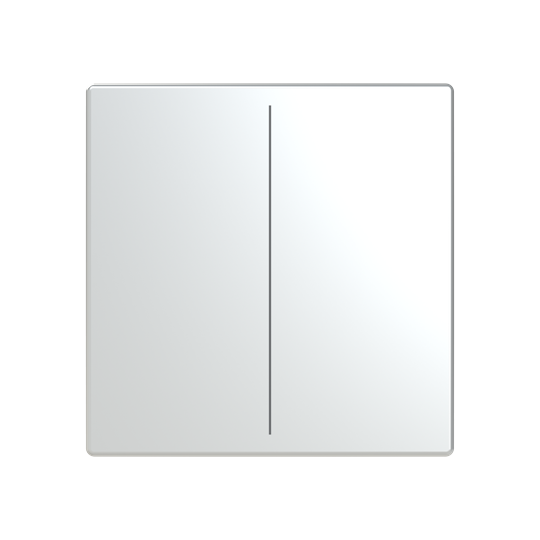 Abdeckung, 2-fach, für Keypad, Format 63 - solo/future, edelstahl