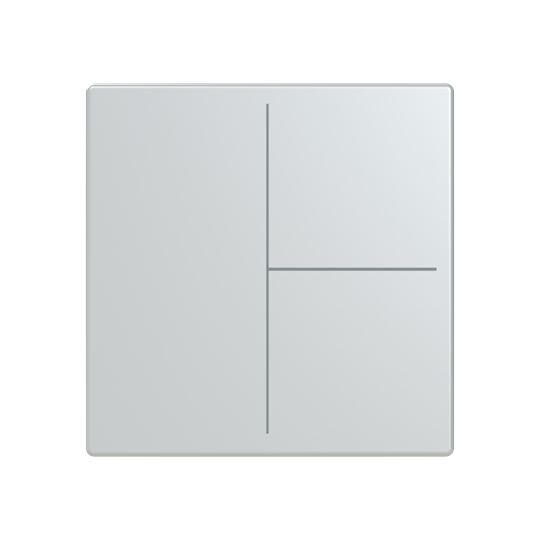 Abdeckung, 3-fach, für Keypad, Format 63 - solo/future, alusilber