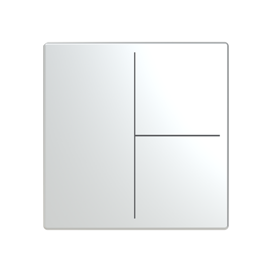 Abdeckung, 3-fach, für Keypad, Format 63 - solo/future, edelstahl