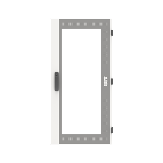 Porte transparente 2FB/7RE, accessoire série de coffrets TwinLine