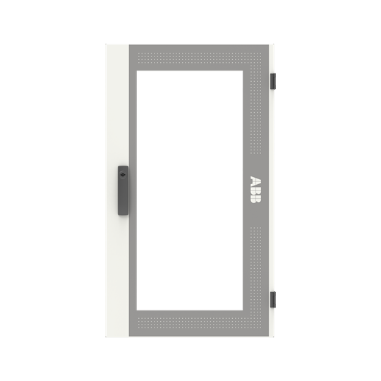 Porte transparente 2FB/6RE, porte droite avec vitre