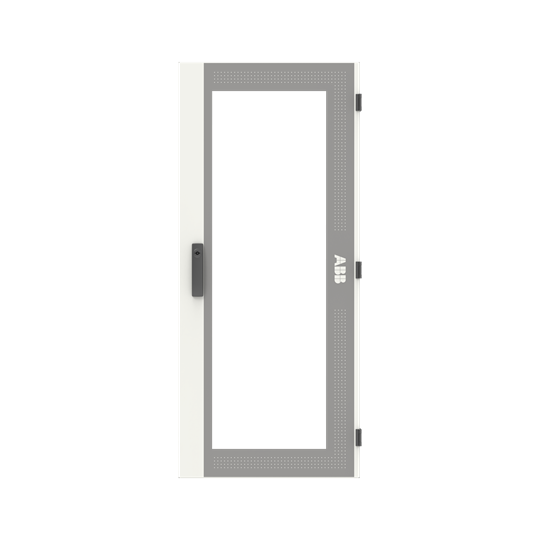 Porte transparente 2FB/8RE, porte droite avec vitre
