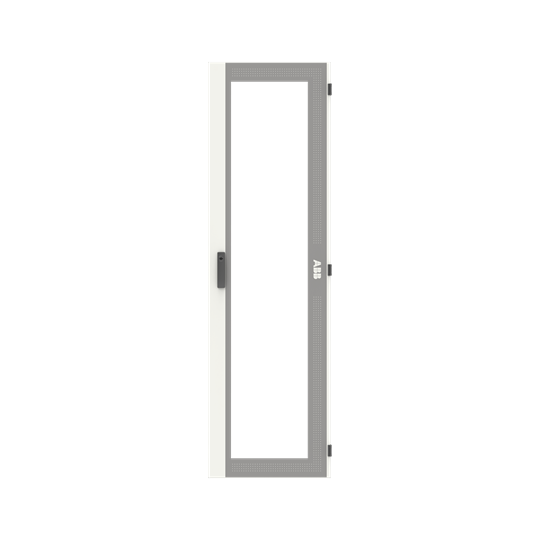Porte transparente 2FB/12RE, porte à droite avec vitre