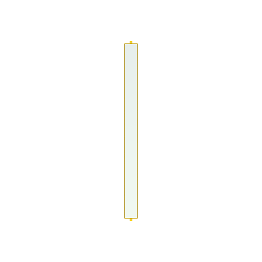 Umlenkspiegel für Lichtvorhänge bis H=1050 mm (ohne Schutzständer)