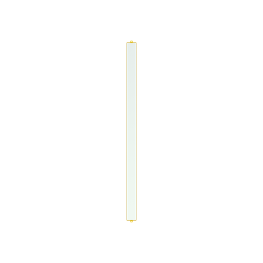 Umlenkspiegel für Lichtvorhänge bis H=1500 mm (ohne Schutzständer)