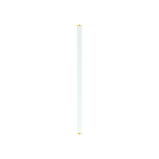 Umlenkspiegel für Lichtvorhänge bis H=1800 mm (ohne Schutzständer)