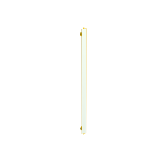 Umlenkspiegel für Lichtvorhänge bis H=1800 mm (ohne Schutzständer)