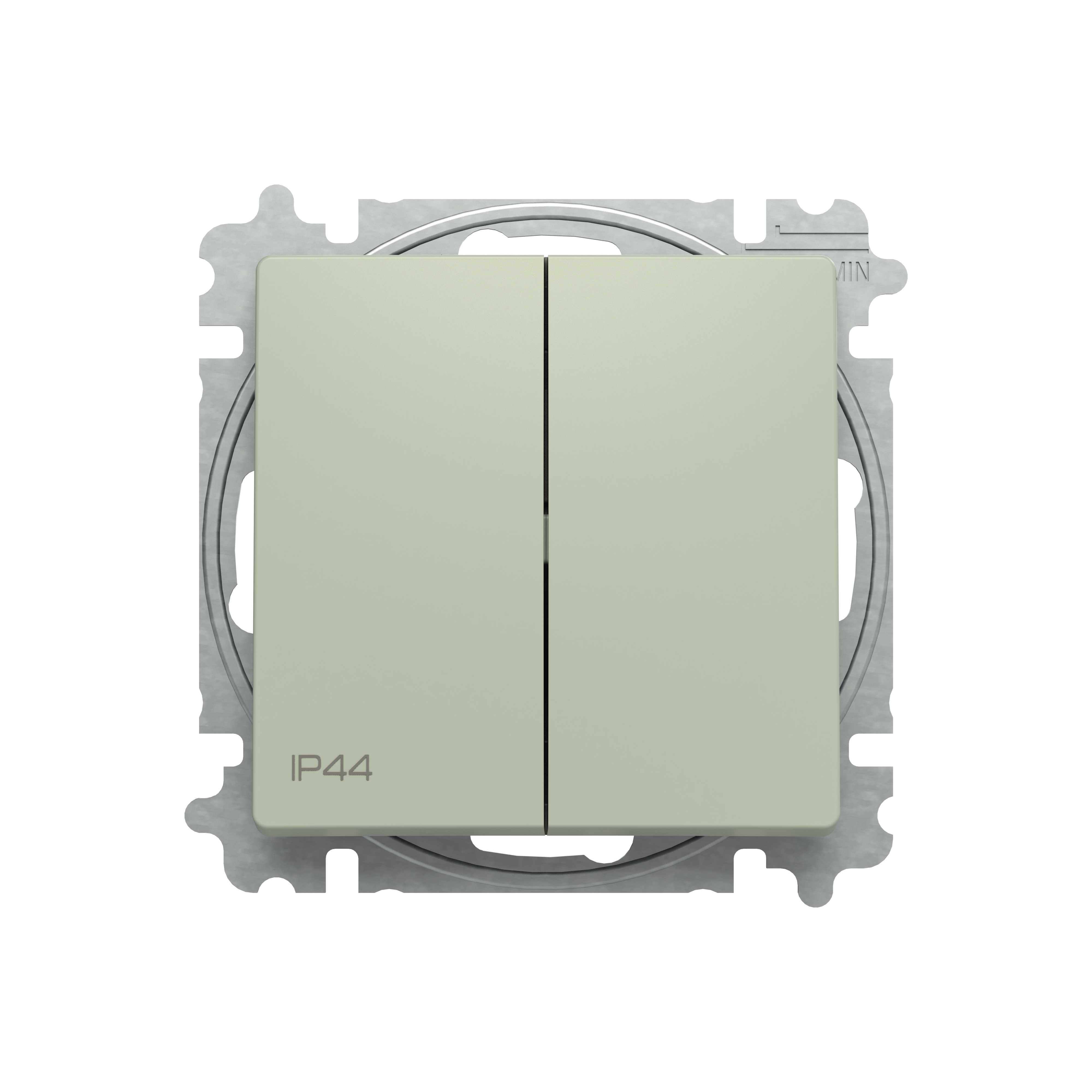 Zoni 106+6 váltókapcsoló olíva zöld süllyesztett IP44 billentyű/gomb 3559T-A52940 243 ABB