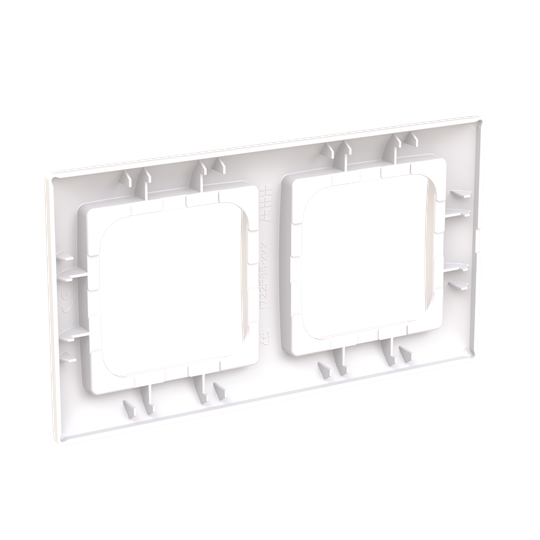 2-vägs täckram SAGA. Lämplig för både horisontell och vertikal installation.