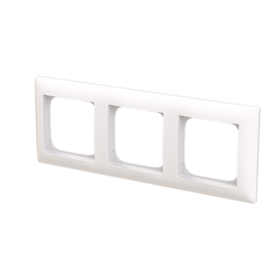 3-vägs täckram SAGA. Lämplig för både horisontell och vertikal installation.