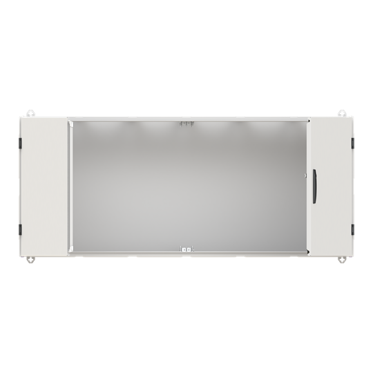 Armoire TwinLine N 55 B1550 / H650 / T350 mm, Classe de protection I, IP55, RAL 7035