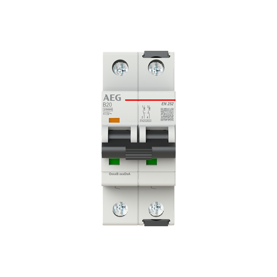 Disjoncteur AEG ElfaPlus 25 kA, caractéristique B, 20 A, 2P