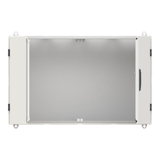 Armoire TwinLine N 55 B1050 / H650 / T350 mm, Classe de protection I, IP55, RAL 7035
